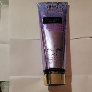 Victoria's Secret Love Spell Lace Lotion in Purple and Gold 8 Fl Oz